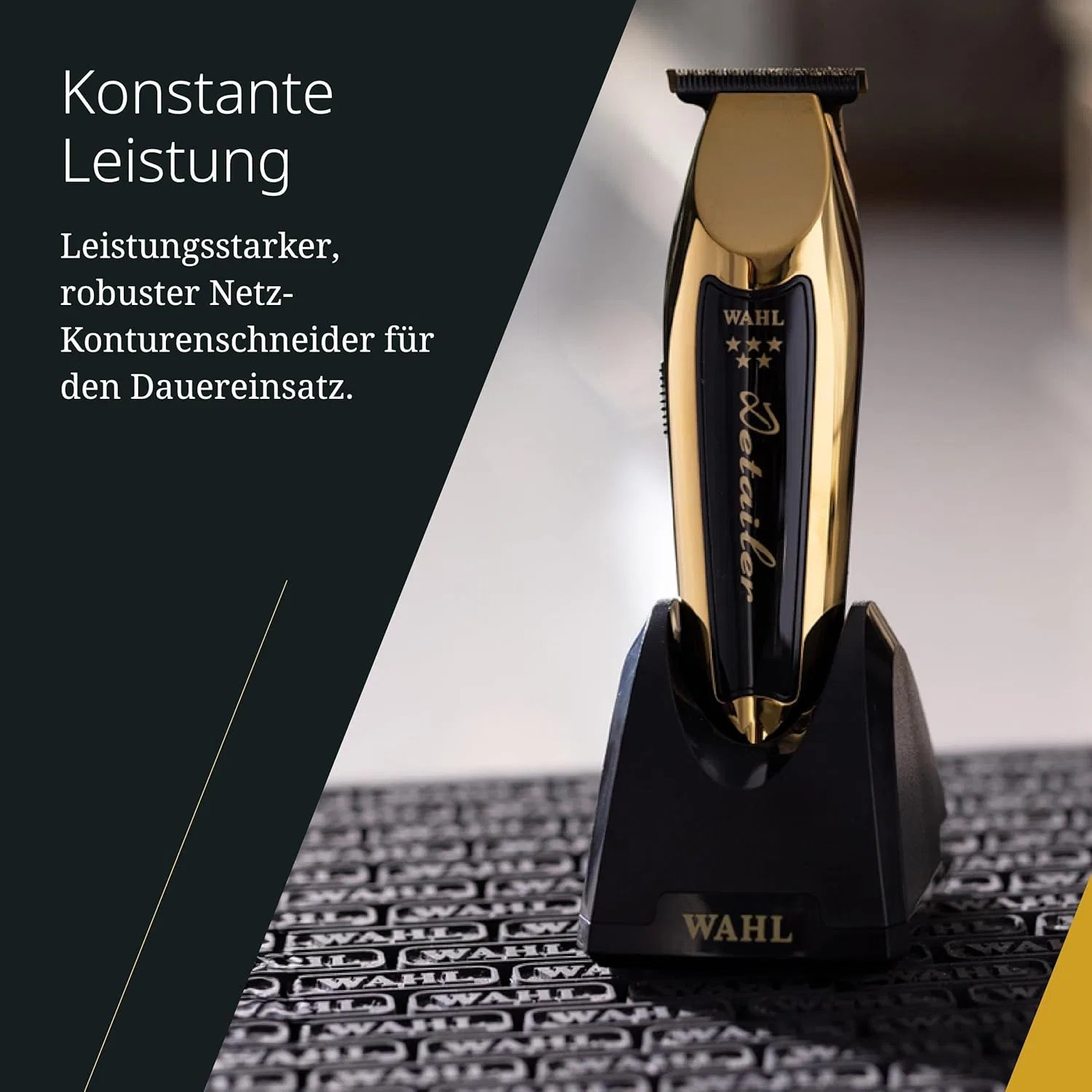 Беспроводной триммер Wahl Gold Cordless Detailer Li с широким T-образным лезвием Wahl — фото 3