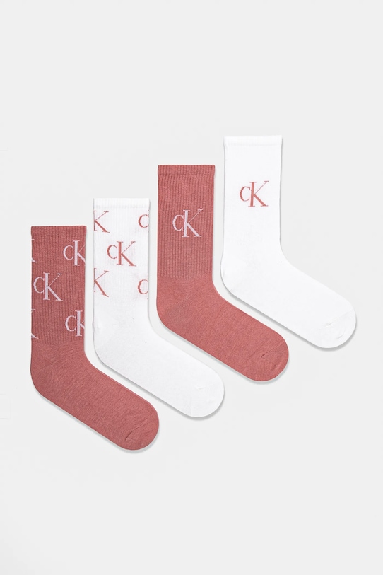 

Носки 4 пары Calvin Klein Jeans, оранжевый