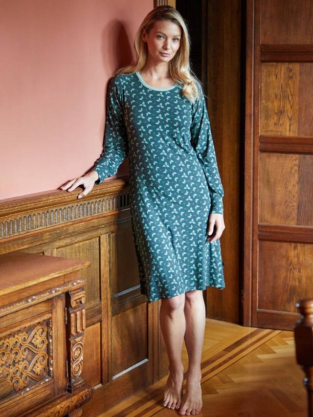 

Бамбуковая ночная сорочка с длинными рукавами British Boxers, Jolly Holly