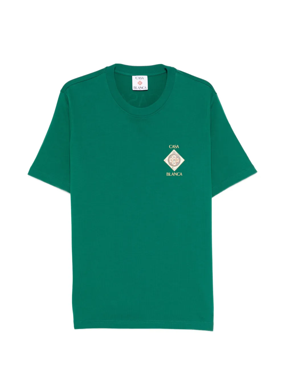 

Футболка с принтом логотипа Casablanca, зеленый