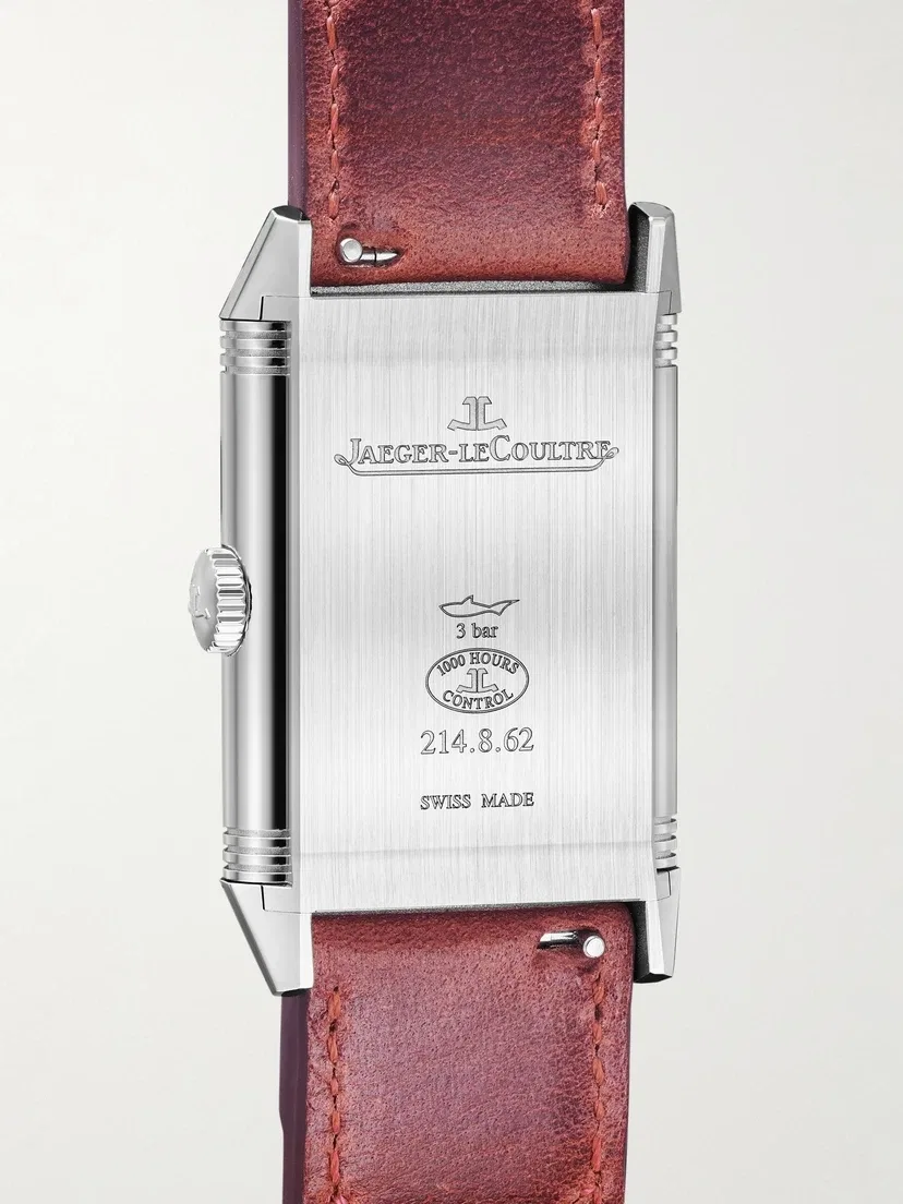 Часы Reverso Classic Singapore Limited Edition с ручным заводом, 45,6 мм, из нержавеющей стали и кожи JAEGER LECOULTRE, серебряный — фото 4