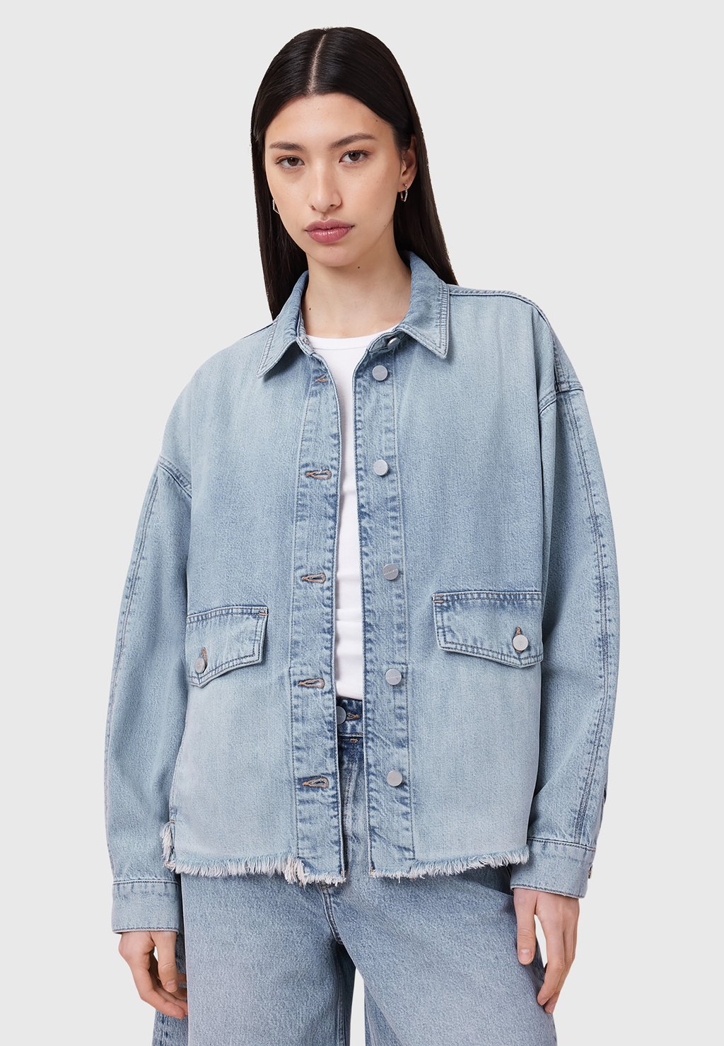 

Джинсовая куртка AllSaints, синий