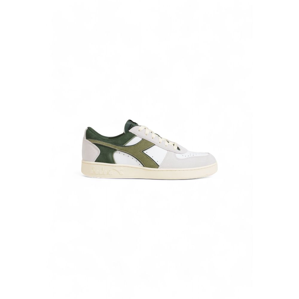 

Зеленые кожаные кроссовки Diadora