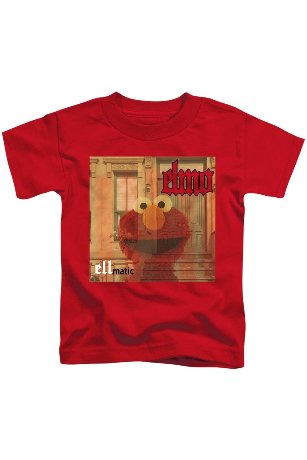 

Футболка с коротким рукавом Sesame Street Ellmatic для детей Gildan, красный