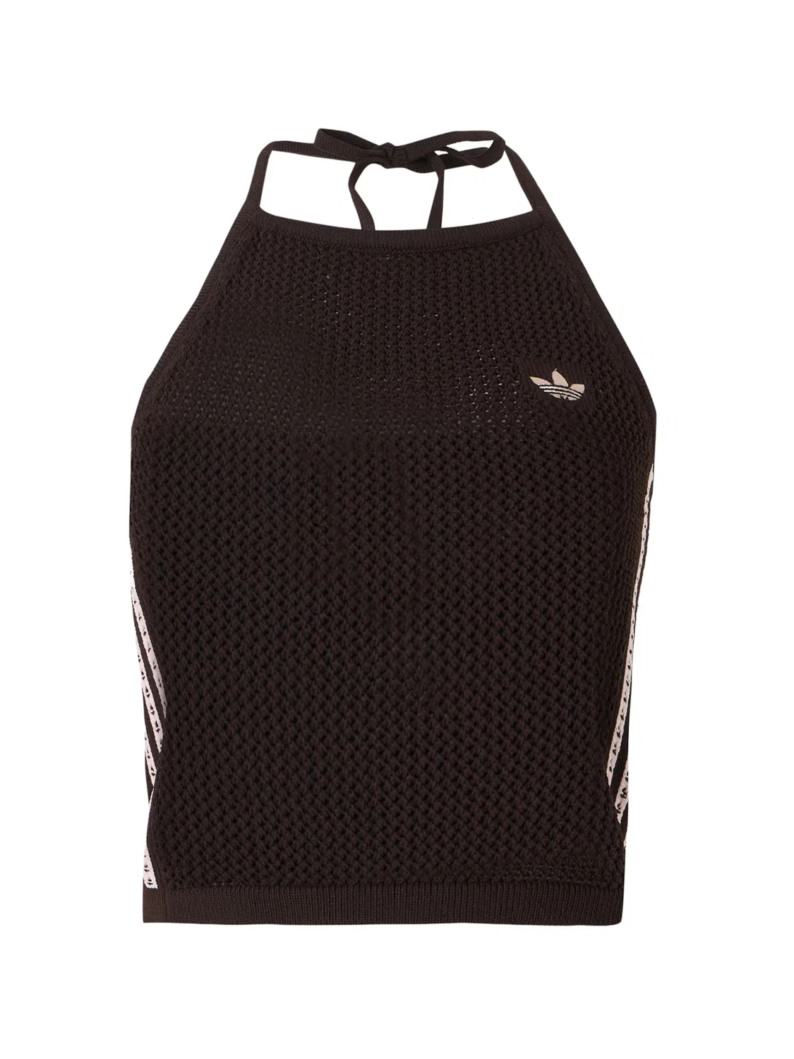 Вязаный топ Adidas Originals коричневый, капучино
