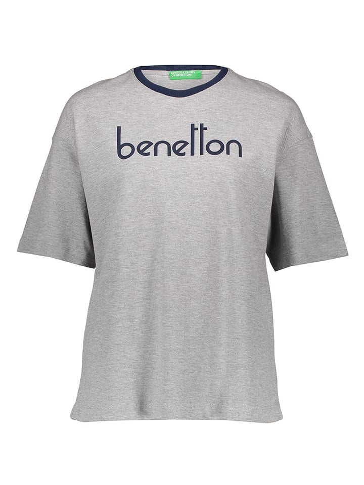 

Поло Benetton Shirt, светло-серый