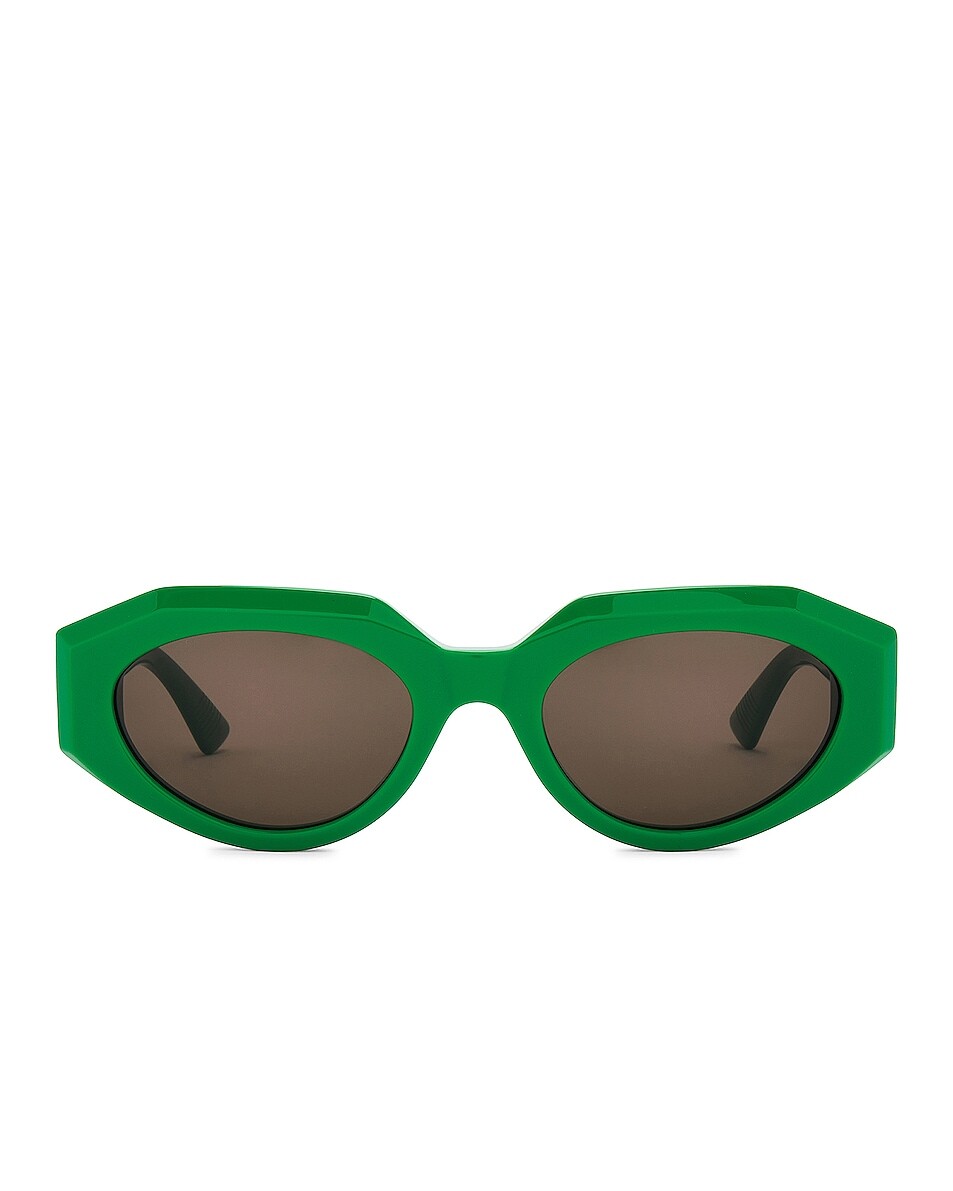 

Солнцезащитные очки Bottega Veneta Acetate Cat Eye, цвет Shiny Green