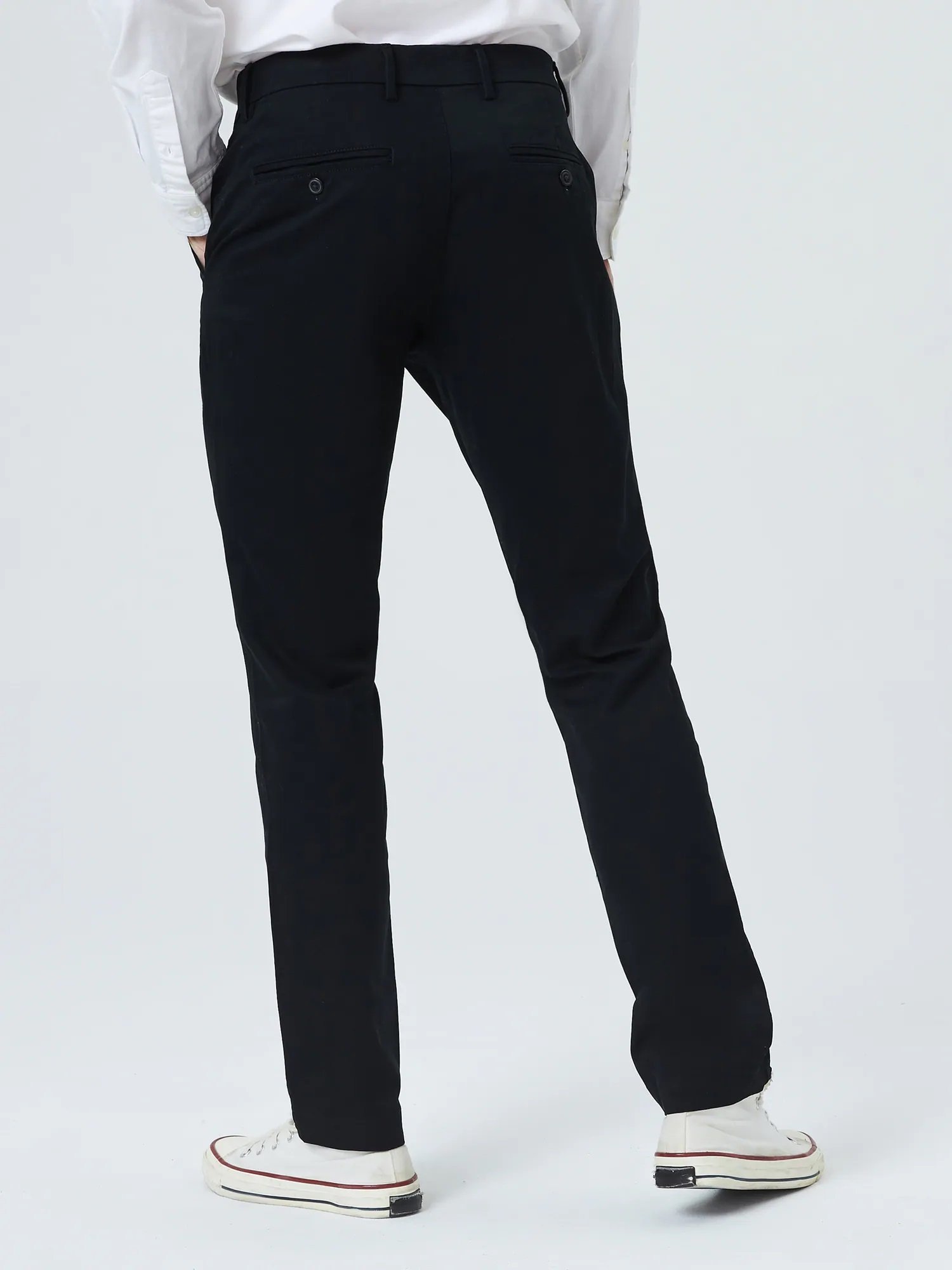 Брюки Gapflex Essential Khaki Slim Fit Gap, TRUE_BLACK — фото 2