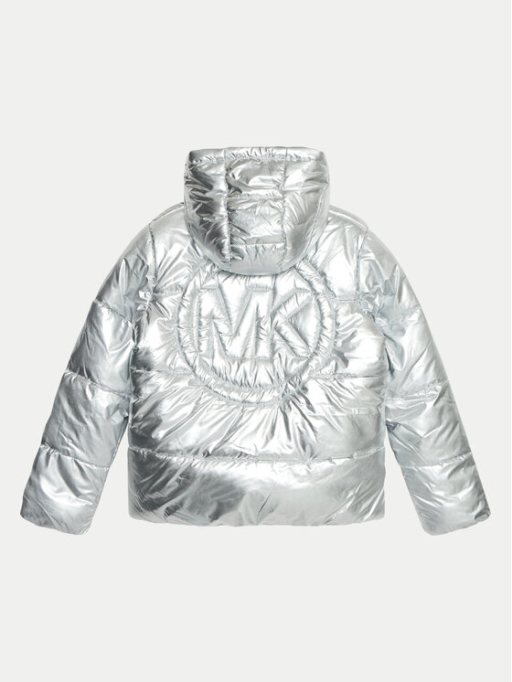 Зимняя куртка стандартного кроя R30187 D Michael Kors Kids, серебряный — фото 2