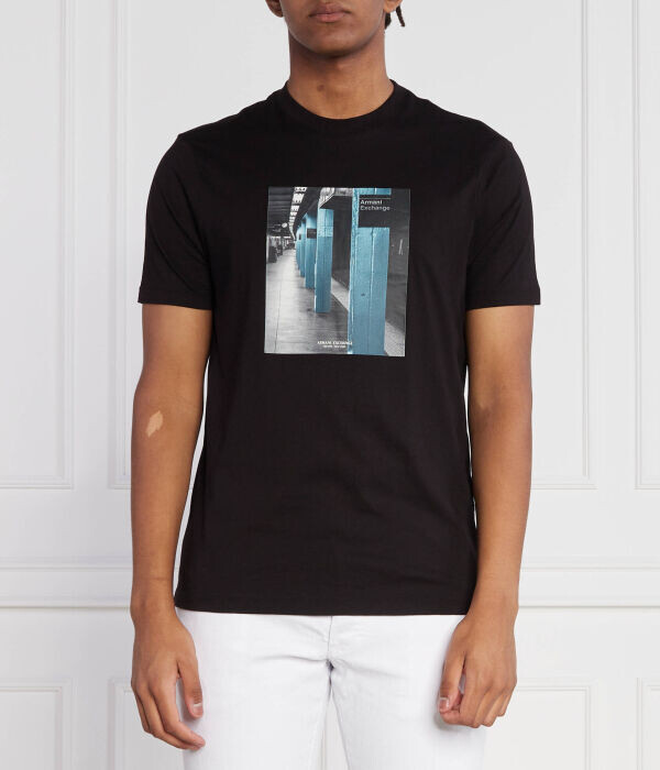 

Футболка Armani Exchange хлопковая, черный