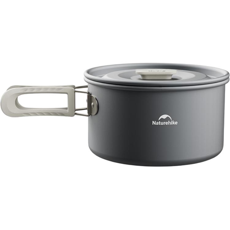 

Посуда для кемпинга Camping Cookware на 1-2 человек из алюминиевого сплава NATUREHIKE, 1.7l pot