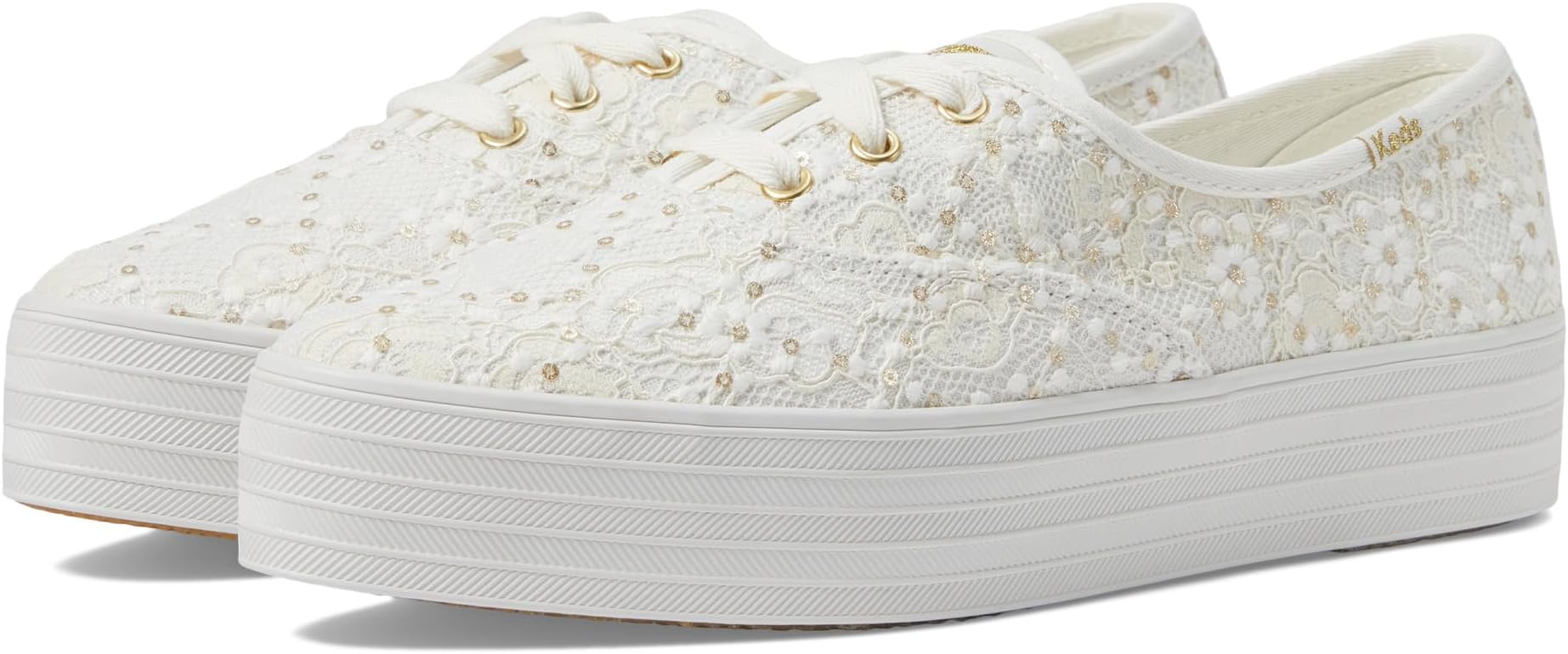 

Кроссовки Keds Point Lace Up, цвет Cream Lace Celebrations