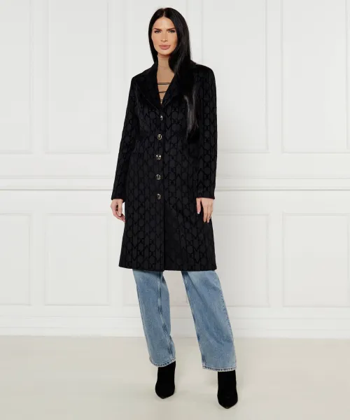 

Хорошее шерстяное пальто Marciano Guess, черный