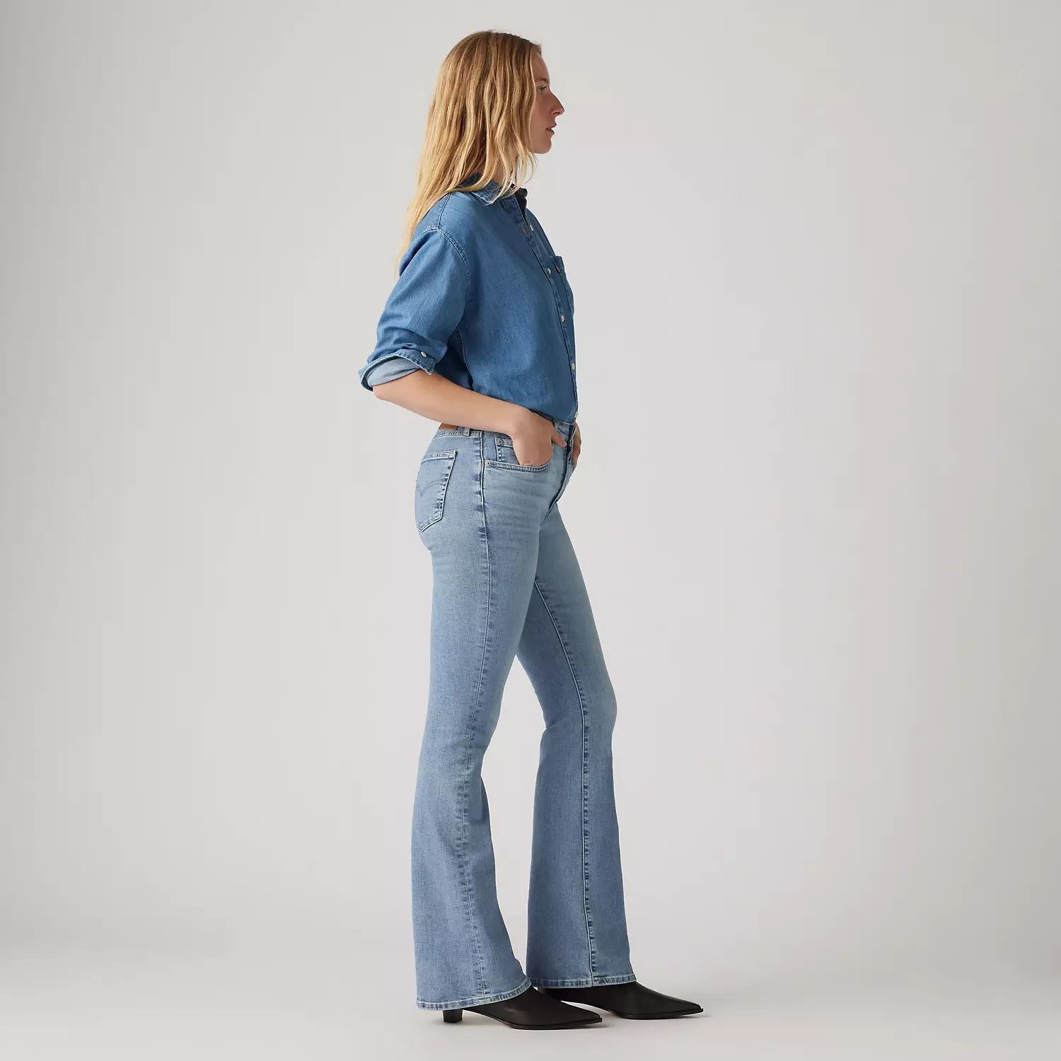 726 расклешенные женские джинсы с высокой посадкой Levi's, цвет Blue Wave Light - Light Wash — фото 2