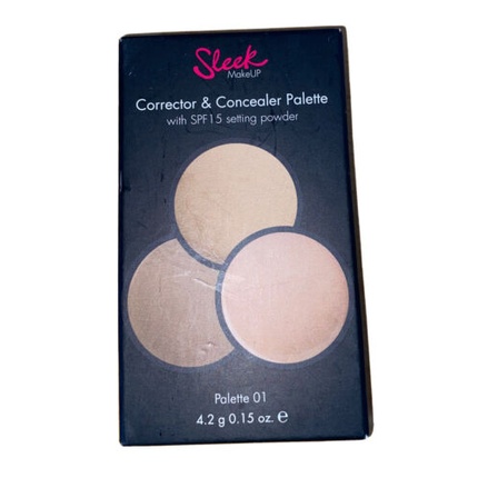 

Палитра корректоров и консилеров Sleek Make Up 01 355 SPF 15, фиксирующая пудра Sleek Makeup