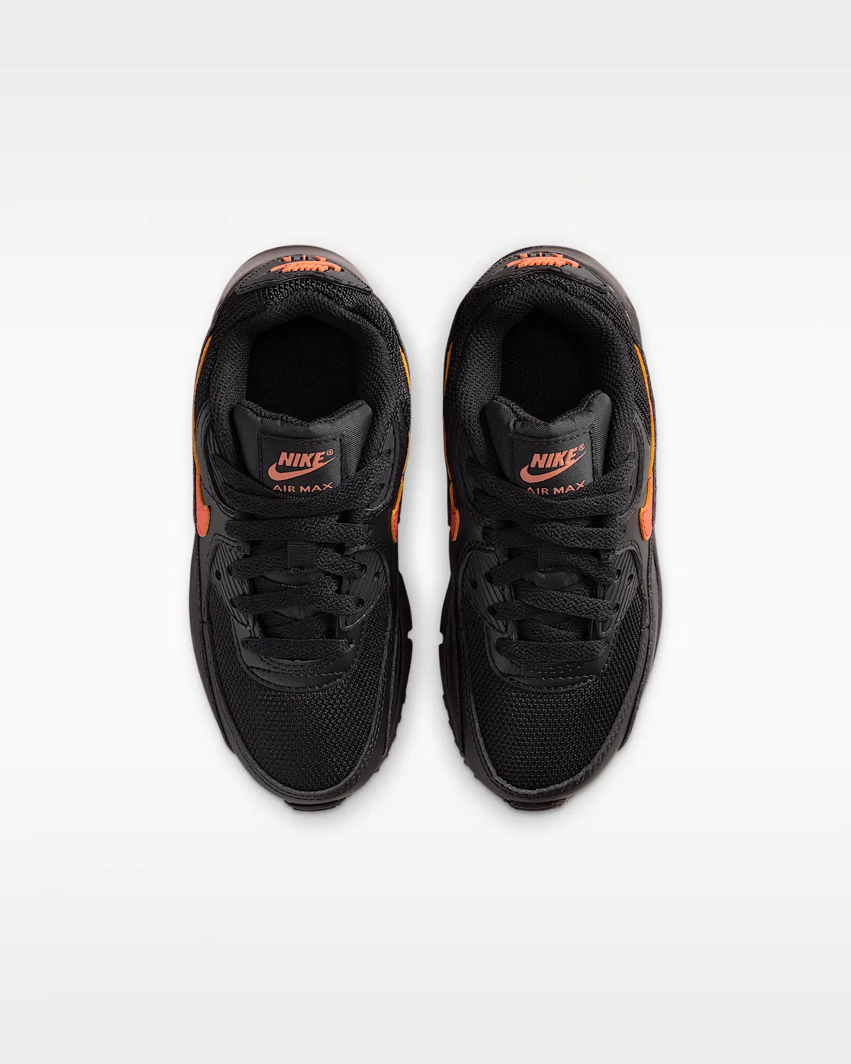 Кроссовки Nike Air Max 90 для малышей, Black/Turf Orange — фото 4