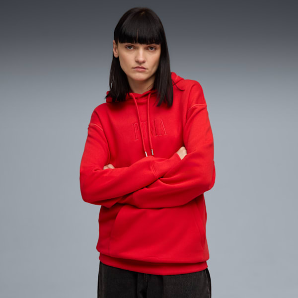 

Графическая толстовка с капюшоном Puma Premium Essentials, красный