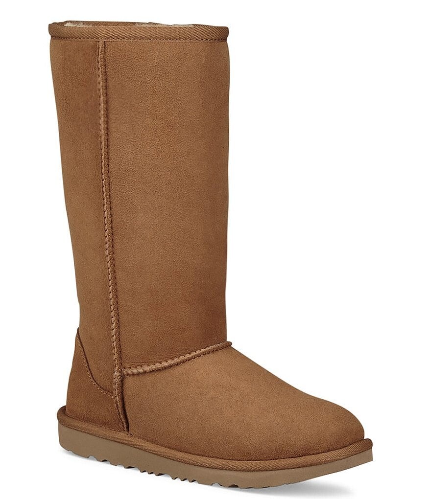 

Детские водонепроницаемые ботинки UGG Classic Tall II (подростковые), коричневый