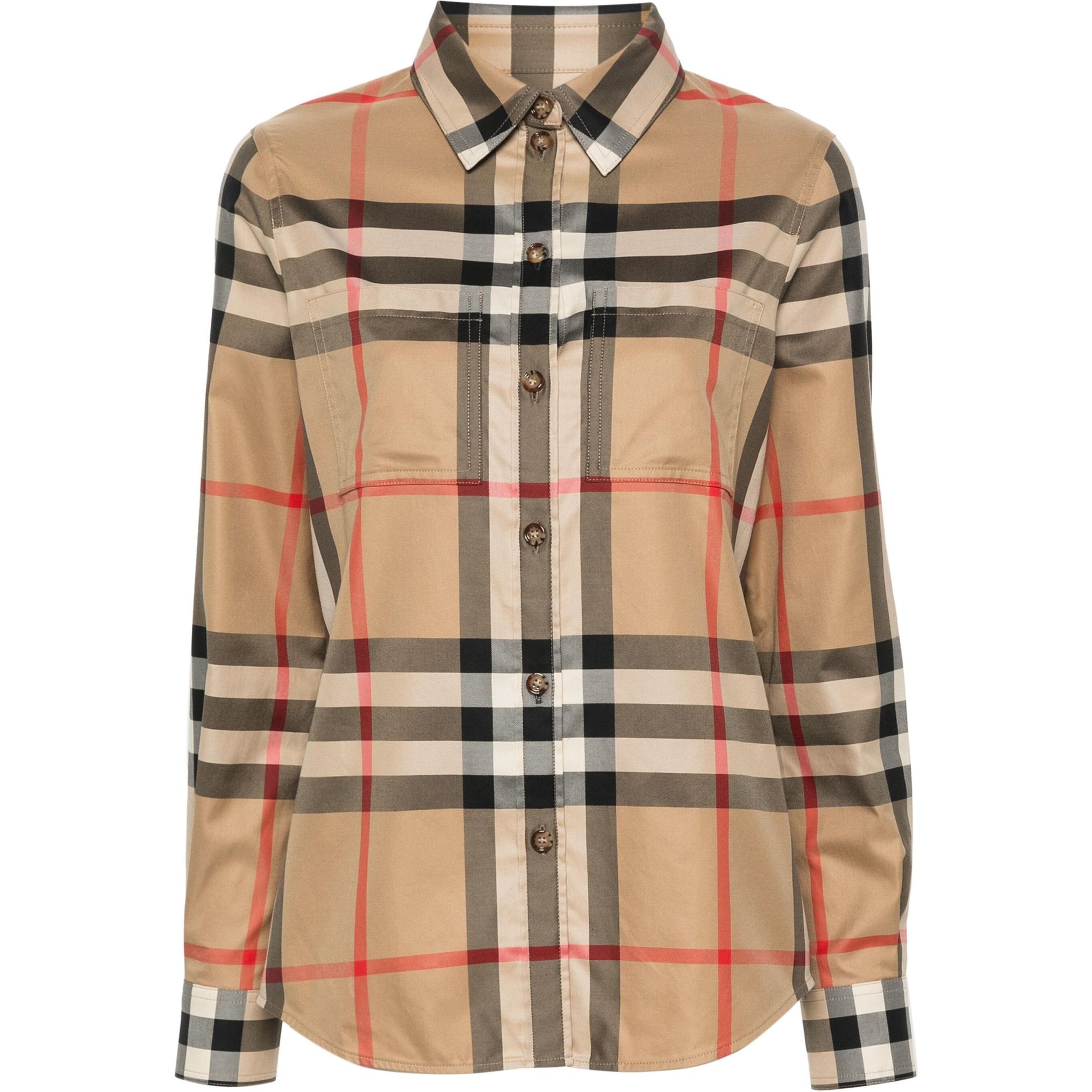 

Рубашка женская Burberry Vintage Check-Pattern, бежевый