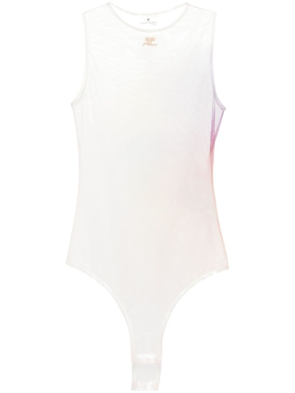 

Courrèges боди Aura из тюля, нейтральный цвет