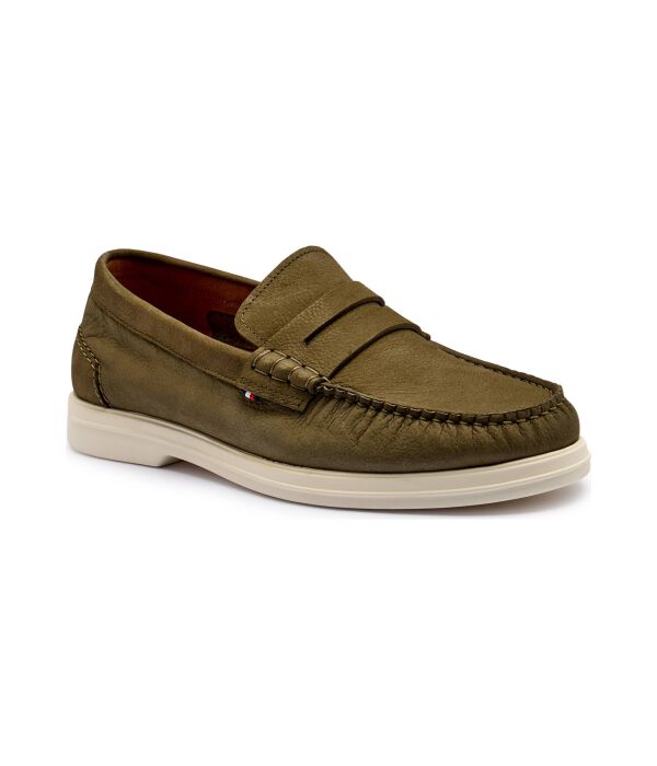

Мокасины из нубука Tommy Hilfiger, хаки