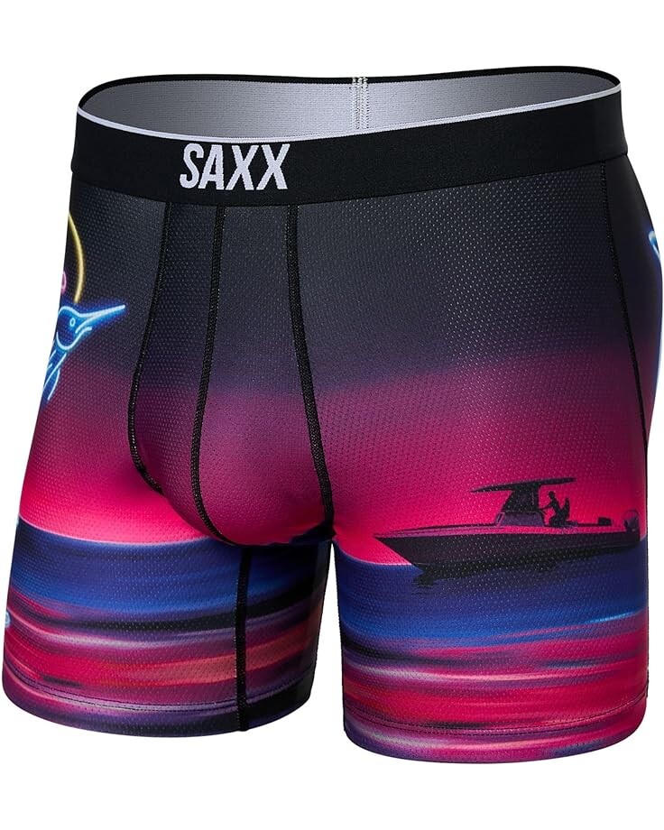 

Боксеры SAXX UNDERWEAR Volt Breathable Mesh, цвет Marlin Sunset/Magenta