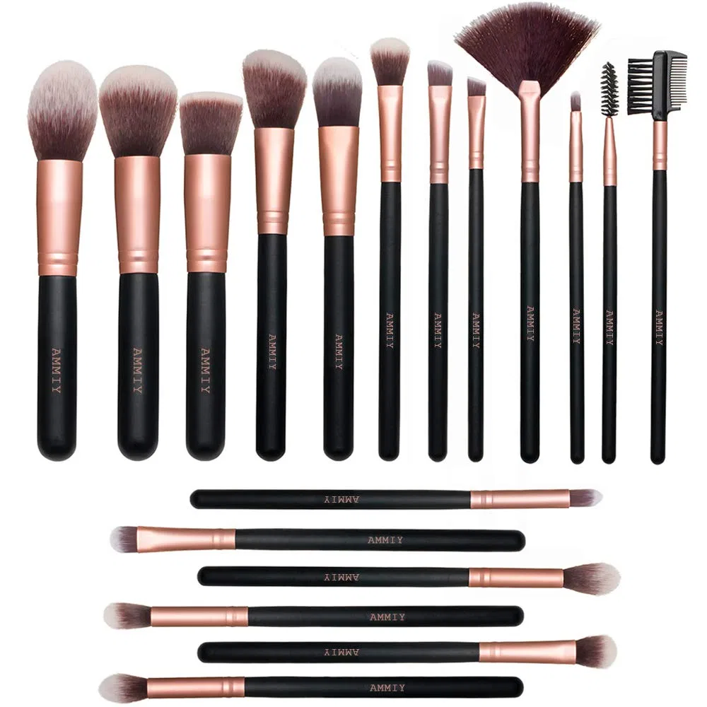 Набор косметических кистей 18 шт. Nestling, Rose Gold