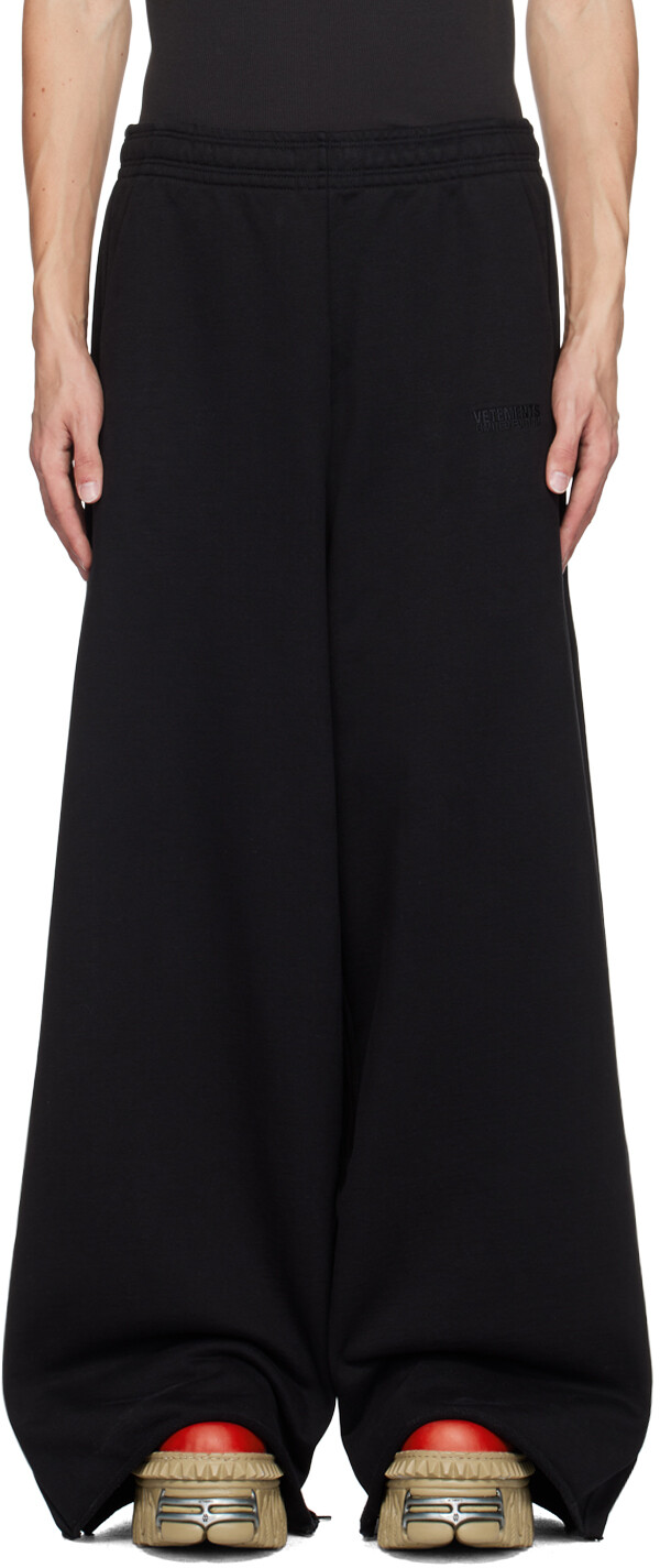 

Спортивные штаны с вышитым логотипом VETEMENTS, черный