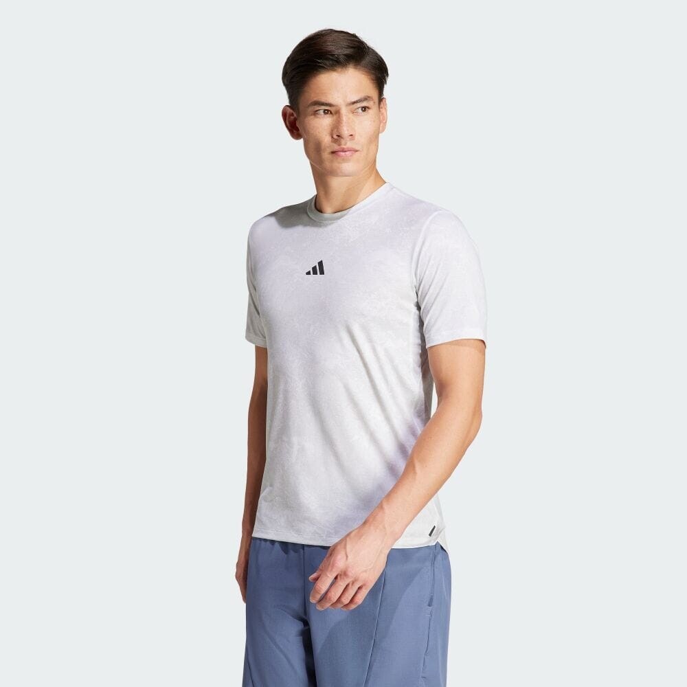 

Футболка Adidas Power Workout Short Sleeve T-Shirt, цвет White/Black