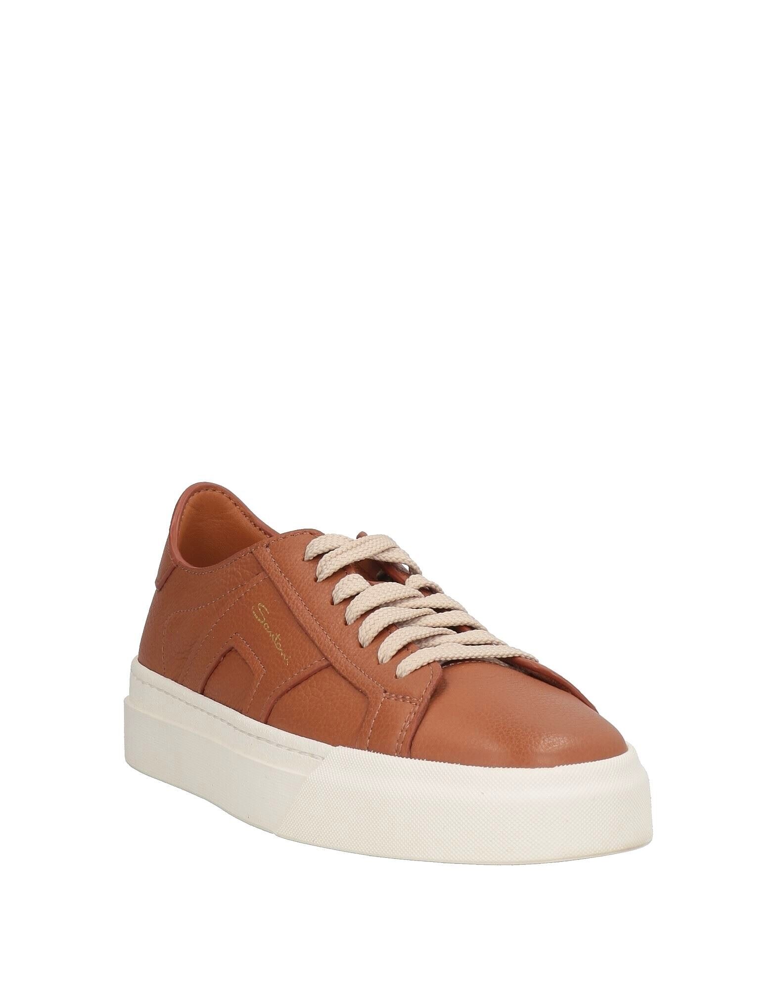 Кроссовки Double Buckle Sneaker Santoni, желтовато-коричневый — фото 2