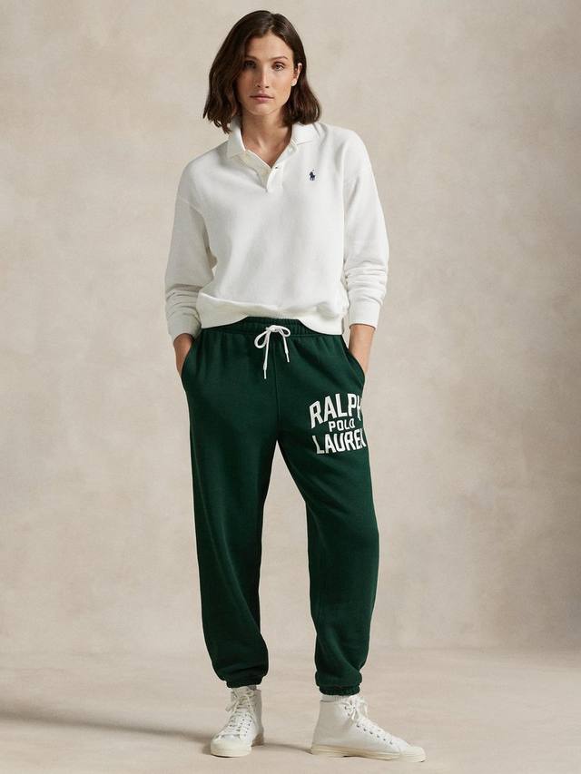 

Джоггеры Polo Logo из хлопкового флиса с кулиской Ralph Lauren, Dark Green