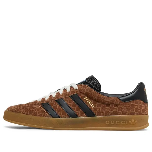 

Кроссовки adidas x gazelle 'square gg monogram' Gucci, коричневый