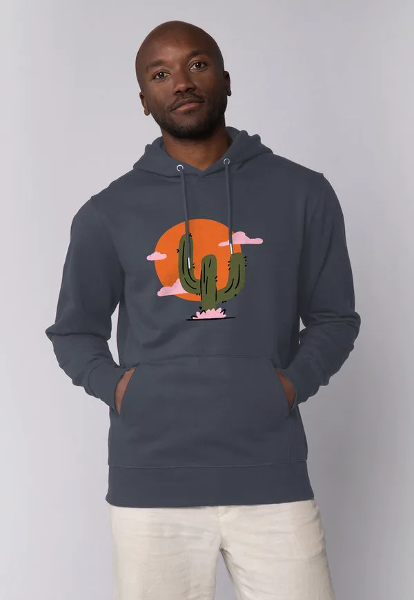 

Худи kaktus im sonnenuntergang Watapparel, India Ink Grey, Серый, Худи kaktus im sonnenuntergang Watapparel, India Ink Grey