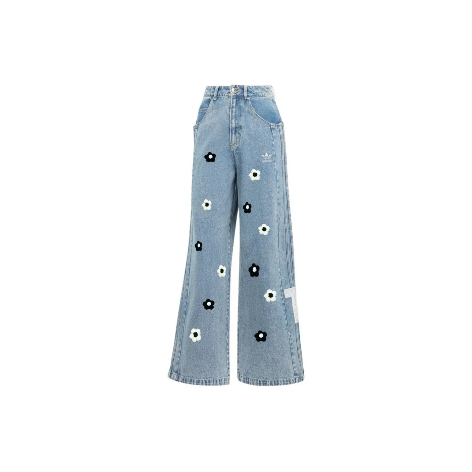 

Adidas Originals Женские джинсы светло-серо-голубые Light Sports Series