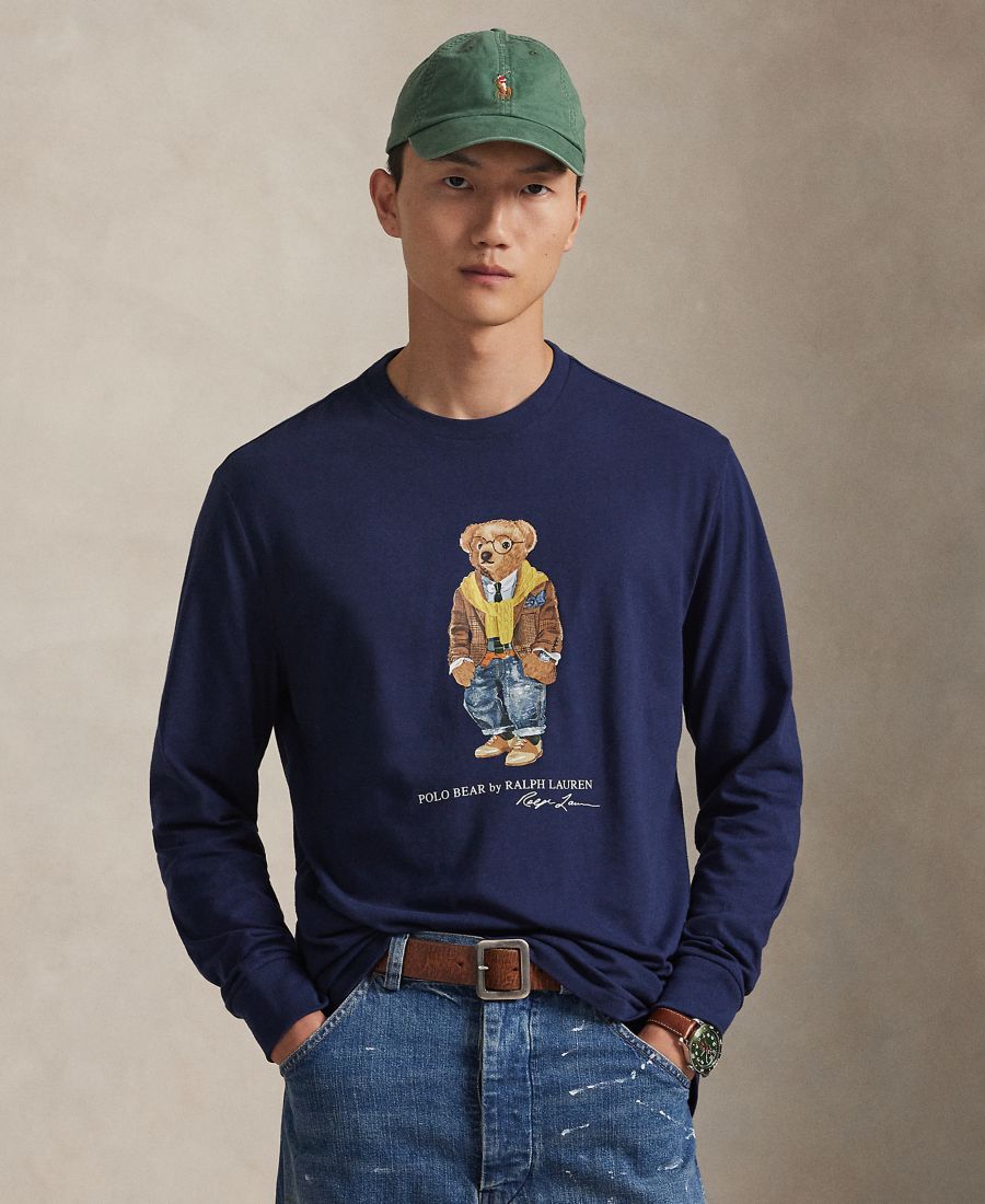 

Мужская классическая футболка с длинными рукавами Polo Ralph Lauren, Newport Navy, Синий, Мужская классическая футболка с длинными рукавами Polo Ralph Lauren, Newport Navy