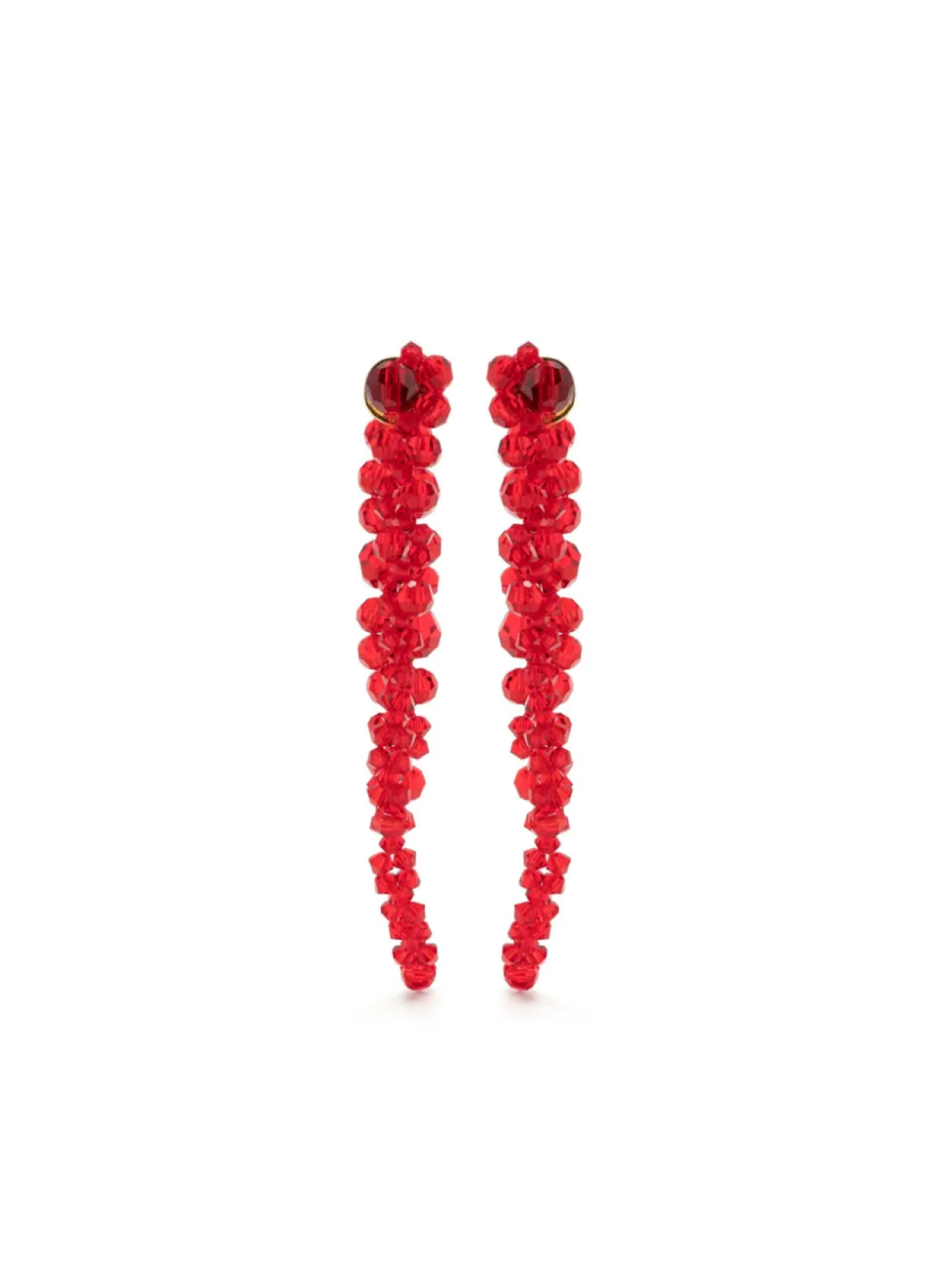 

Серьги с кристаллами Simone Rocha, красный