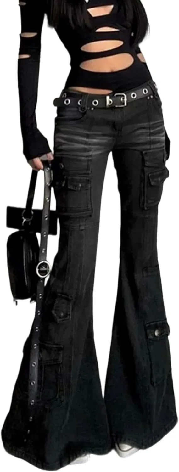 Джинсы, пэчворк, Grunge, черный