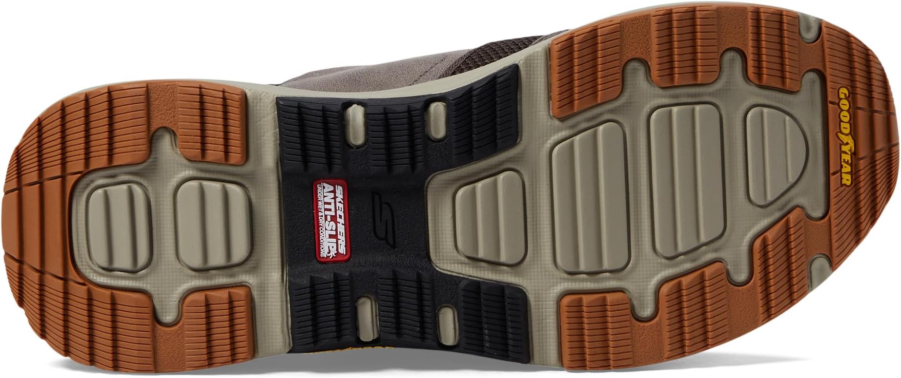 Кроссовки SKECHERS Performance Go Walk Outdoor Hands Free Slip-Ins, Brown — фото 3