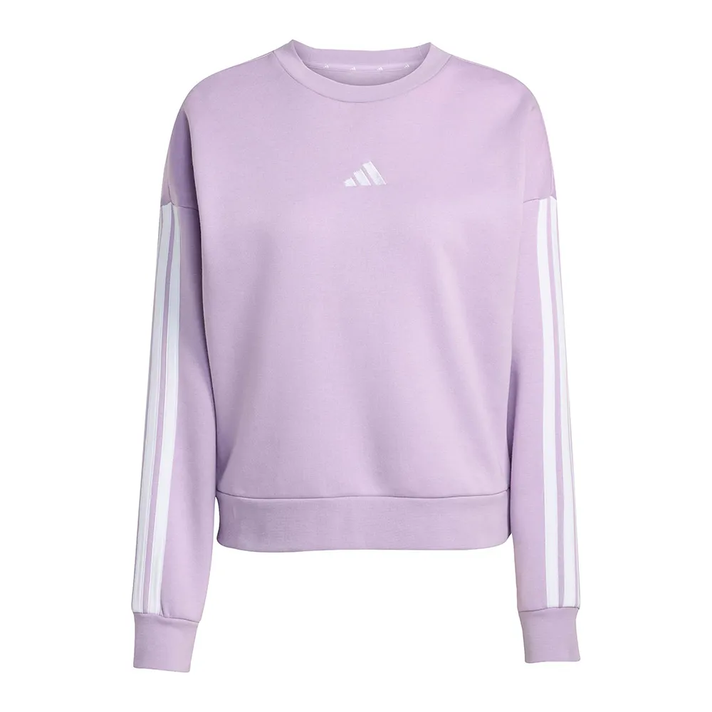Толстовка adidas Essentials с тремя полосками из флиса, фиолетовый — фото 3