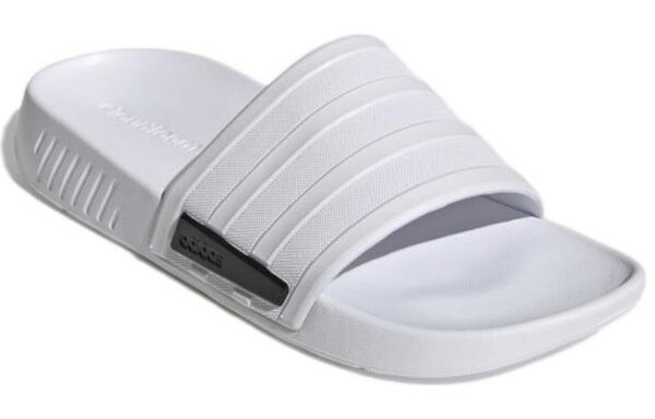 Тапочки racer tr slides cozy wear-resistant white slippers Adidas, белый — фото 3
