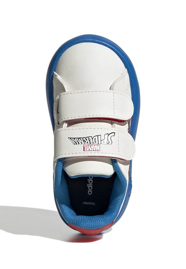 Кроссовки grand court spider-man унисекс для бега по шоссе Adidas Performance, Cloud White/Pure Ruby/Bright Blue — фото 4