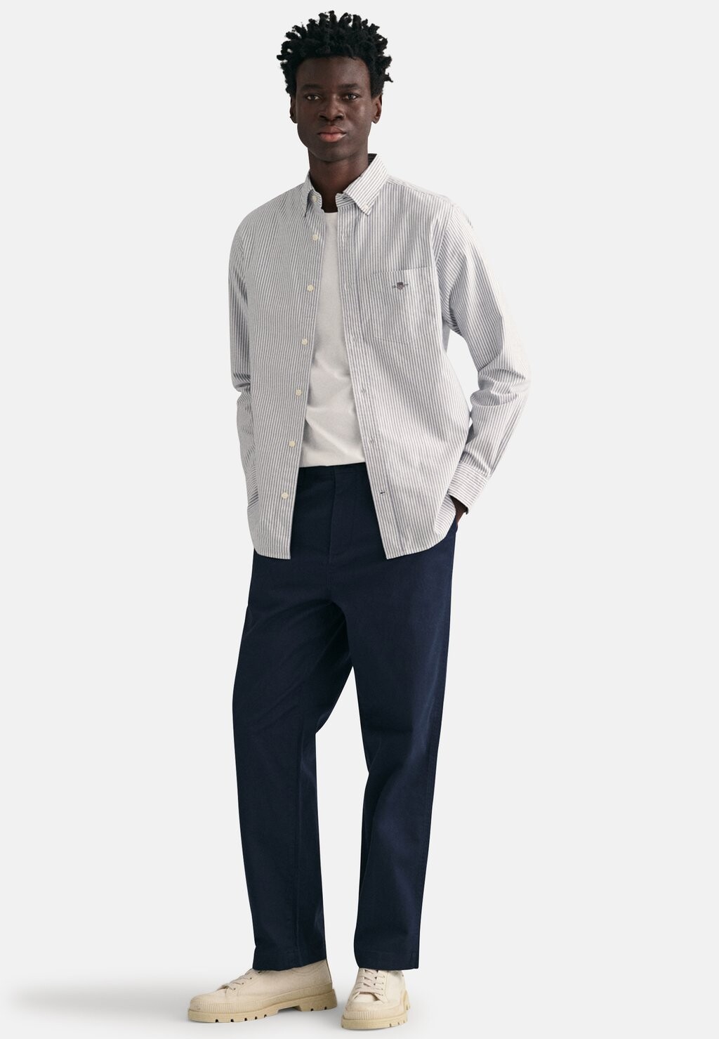 Рубашка Reg Oxford Banker GANT, цвет persian blue — фото 2