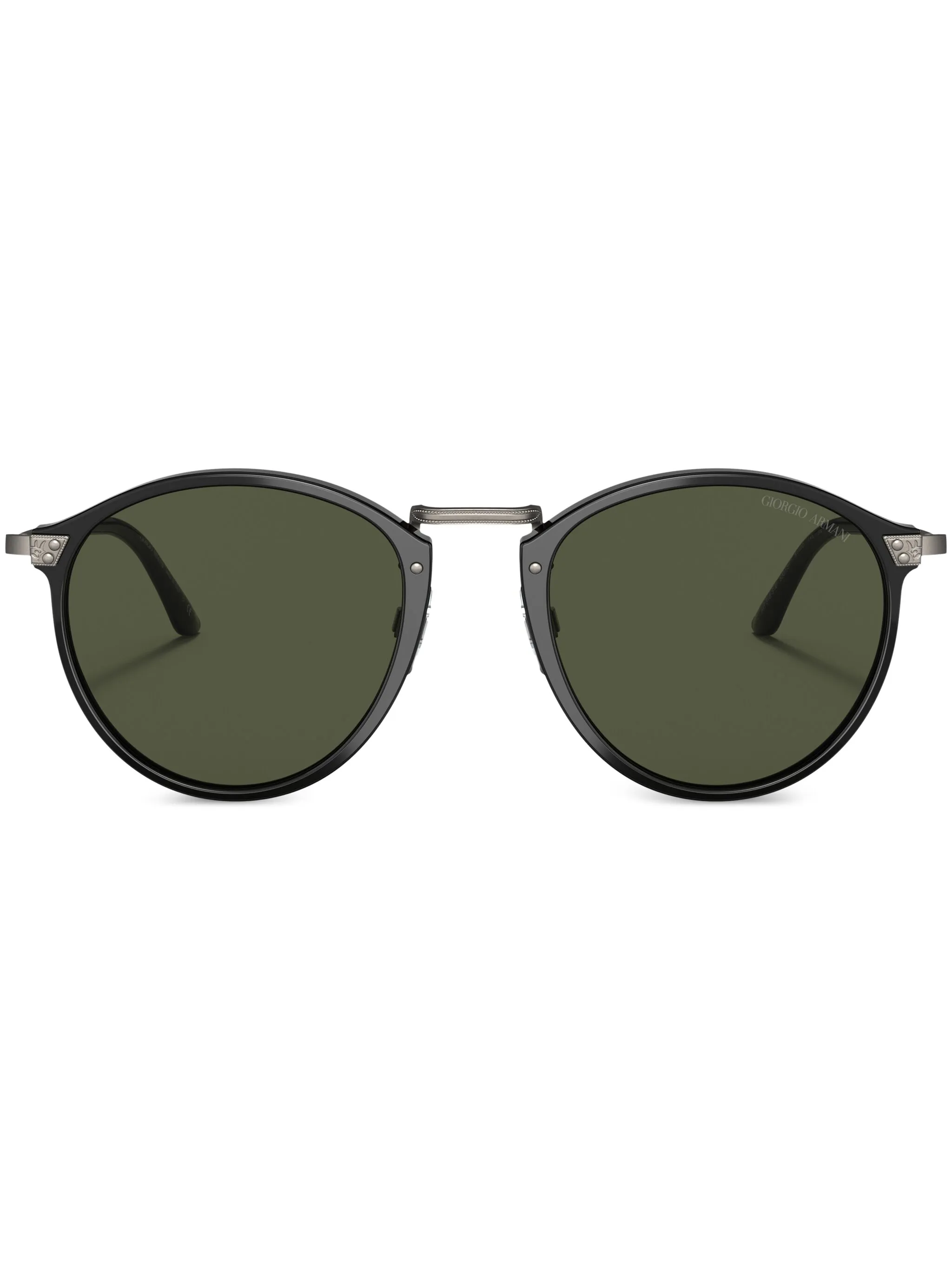 

Солнцезащитные очки в круглой оправе Giorgio Armani, черный