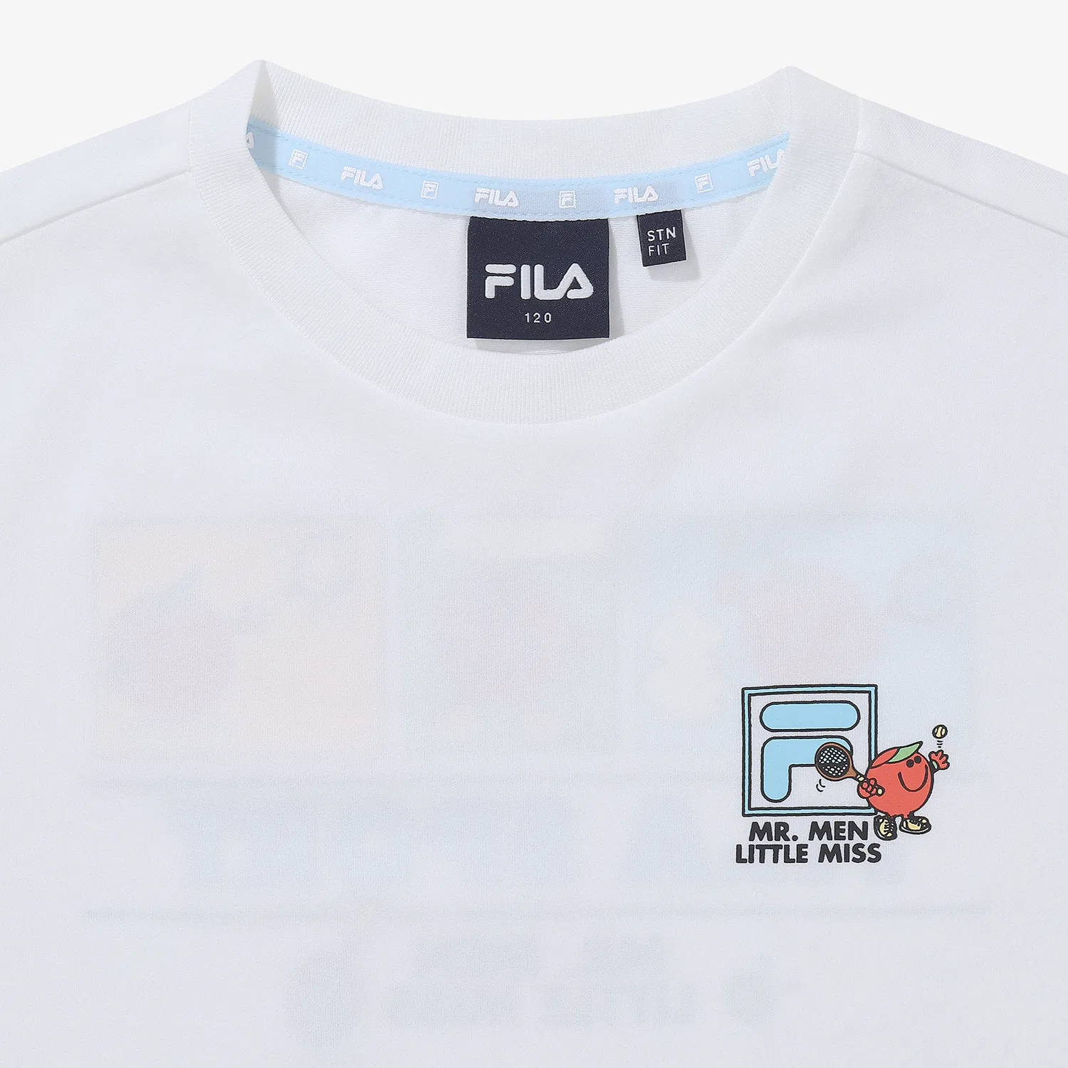 Детская футболка Drywave Mr. Men Little Miss Cool Vacation, белая, от Fila Kids — фото 4