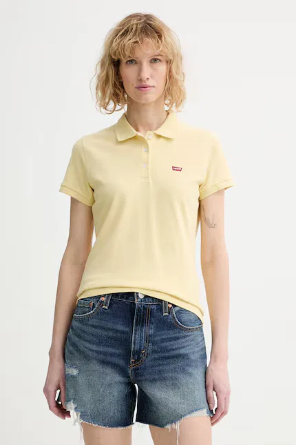 Поло из эластичного хлопка HM POLO Levi's, желтый