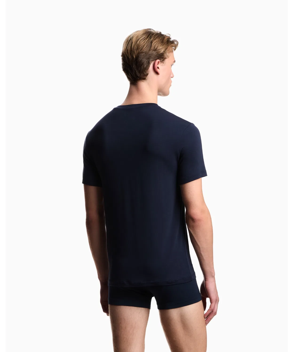 Комплект футболок Emporio Armani ASV из вискозы, 2 шт., синий — фото 3