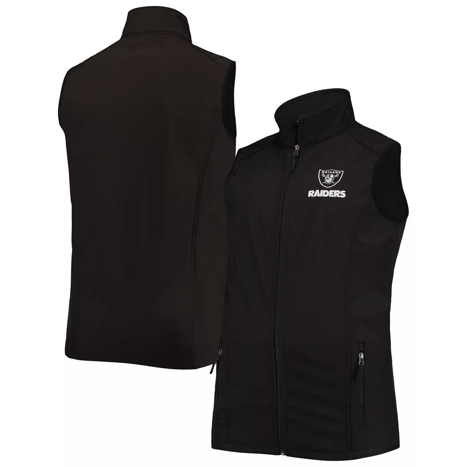 

Мужской черный жилет с молнией Dunbrooke Las Vegas Raiders Big & Tall Archer Softshell