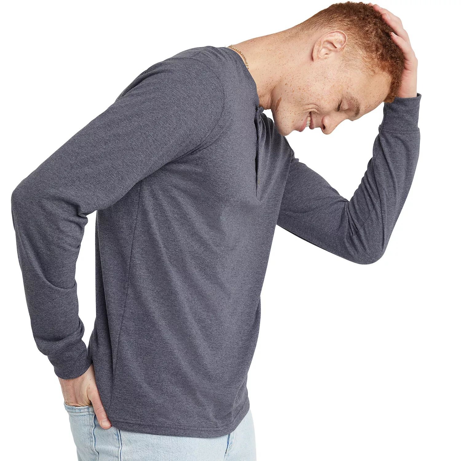 Мужские кроссовки Hanes Originals Tri-Blend Henley — фото 2