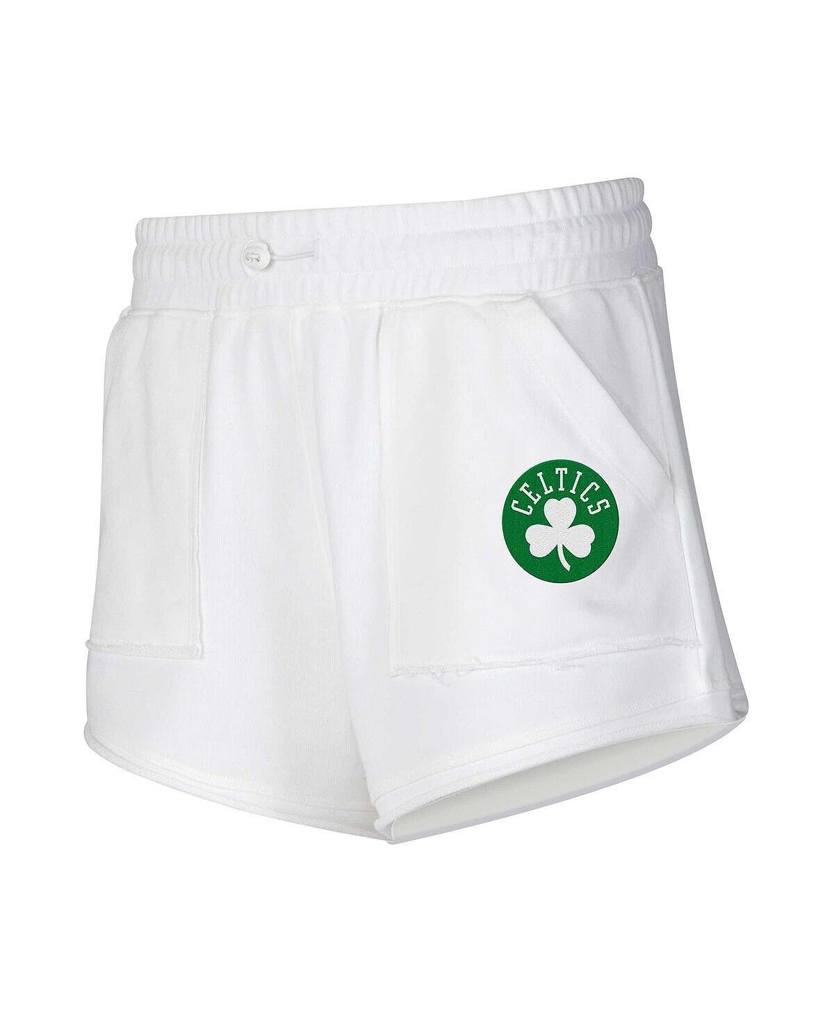 

Женские белые шорты Boston Celtics Sunray Concepts Sport, белый