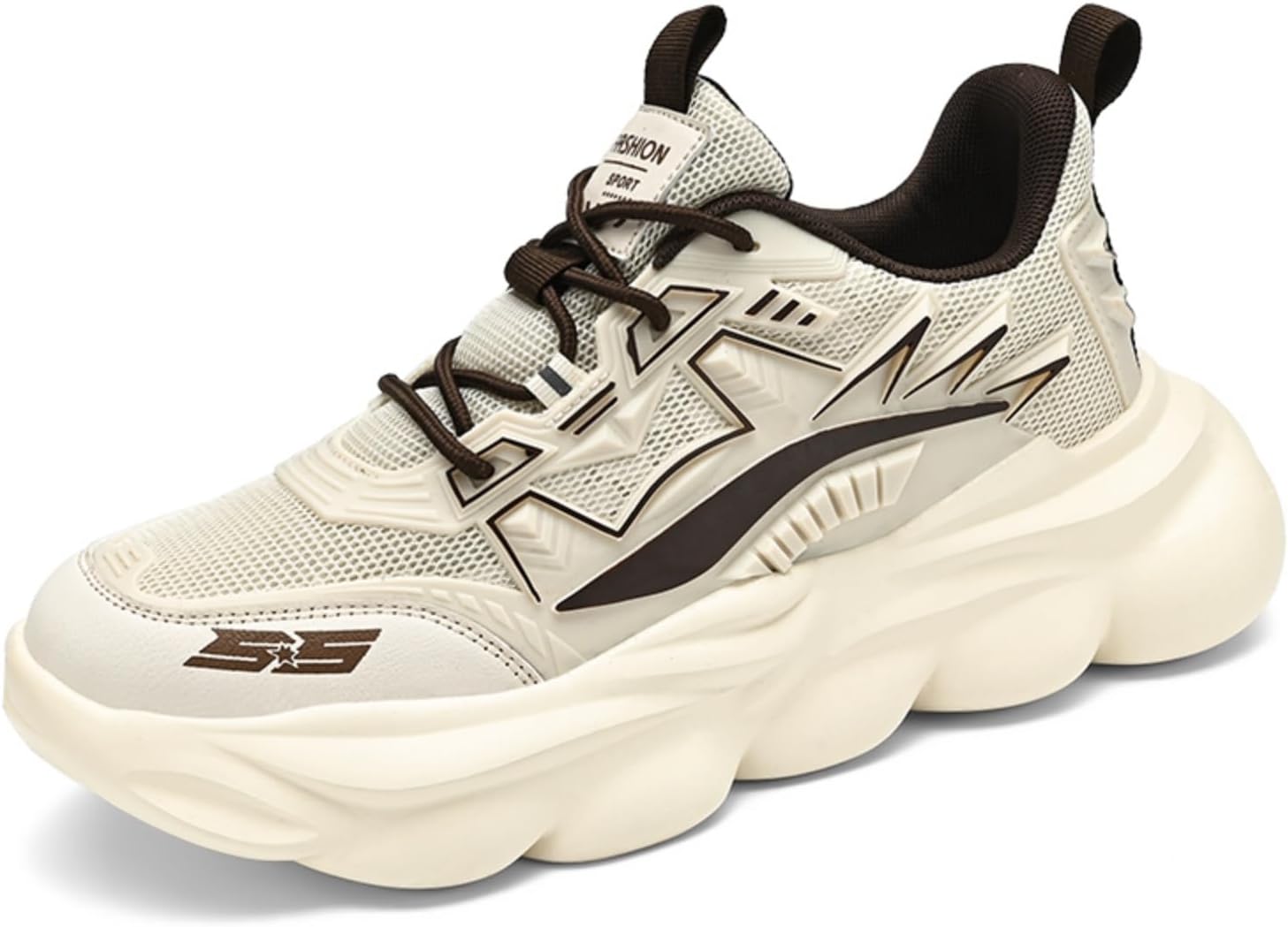 

Стильные и модные мужские спортивные кроссовки в стиле Mecha с амортизирующими стельками. Легкие, с уникальным дизайном и комфортными ощущениями, подходят для повседневных прогулок, занятий фитнесом и других случаев Kpdwfms, слоновая кость